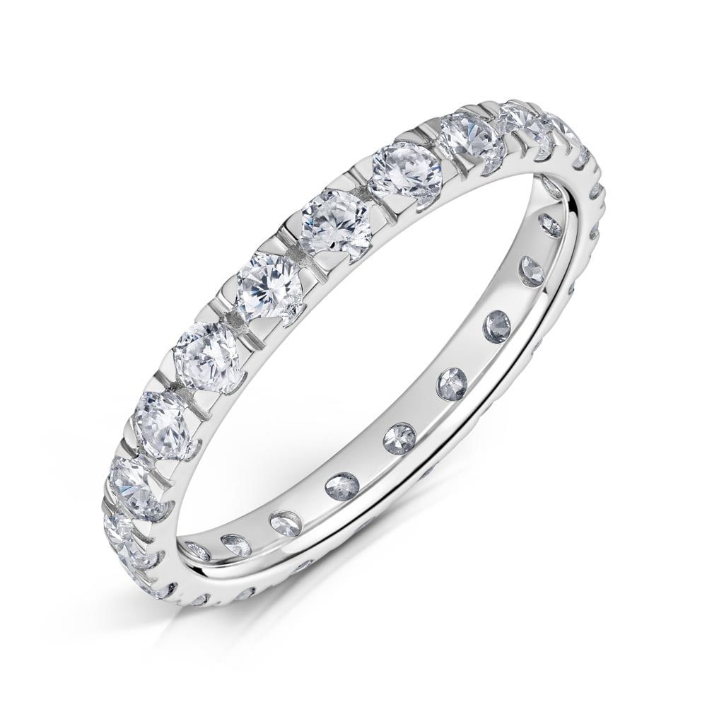 Serena, full claw set eternity ring