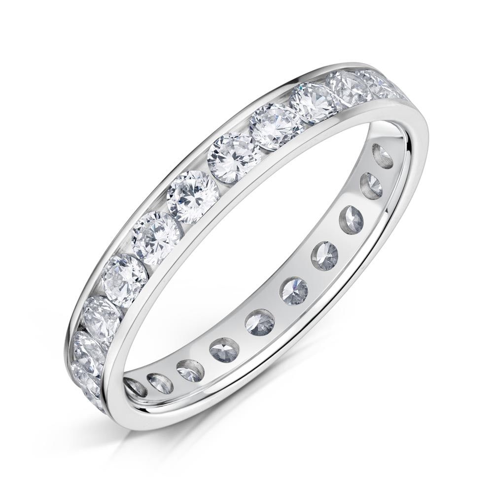 Giustina, full channel set eternity ring
