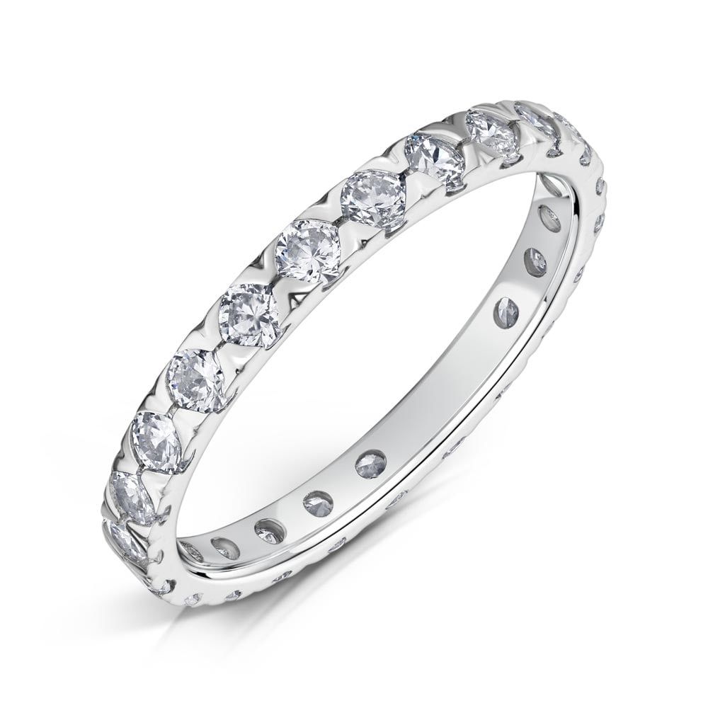 Drusilla, full claw set eternity ring