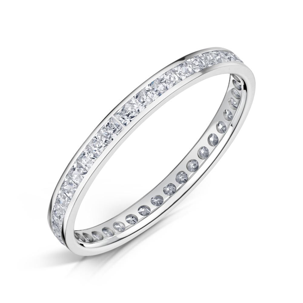 Viola, full channel set eternity ring