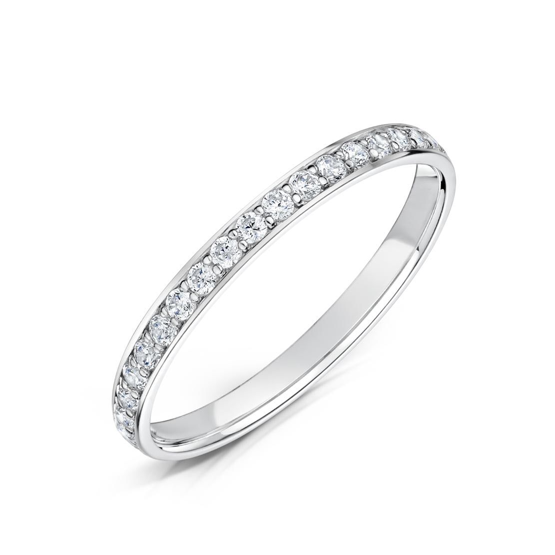 Pippa, full grain set eternity ring