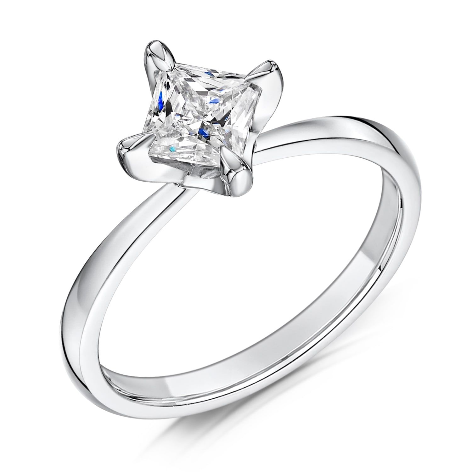 Alessia, princess cut solitaire engagement ring