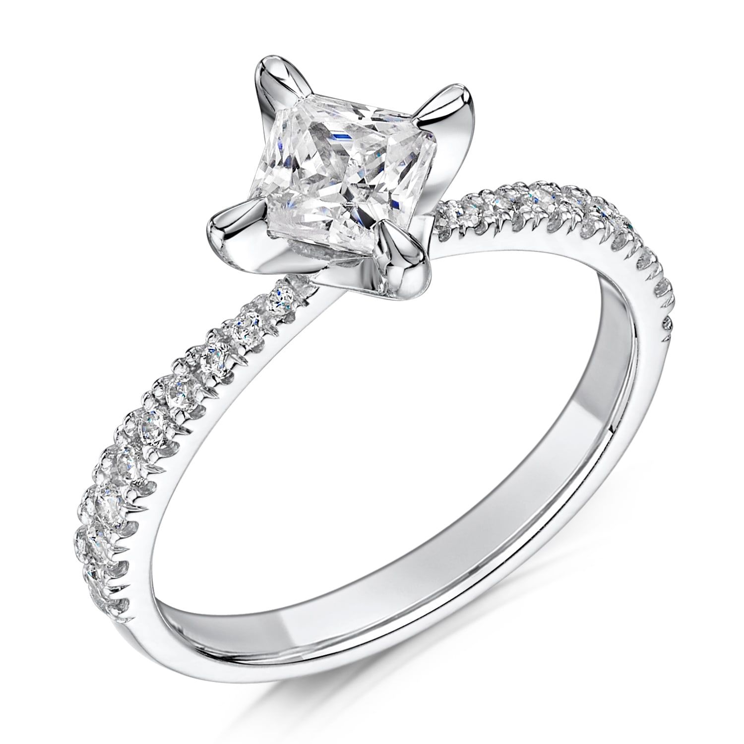 Elena, pear solitaire engagement ring