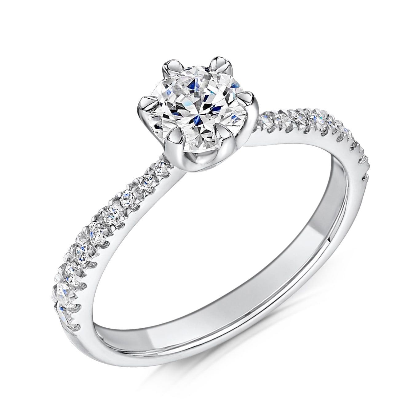Emma, round solitaire engagement ring