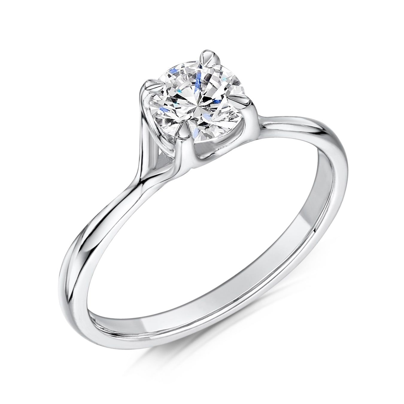 Lia, round solitaire engagement ring