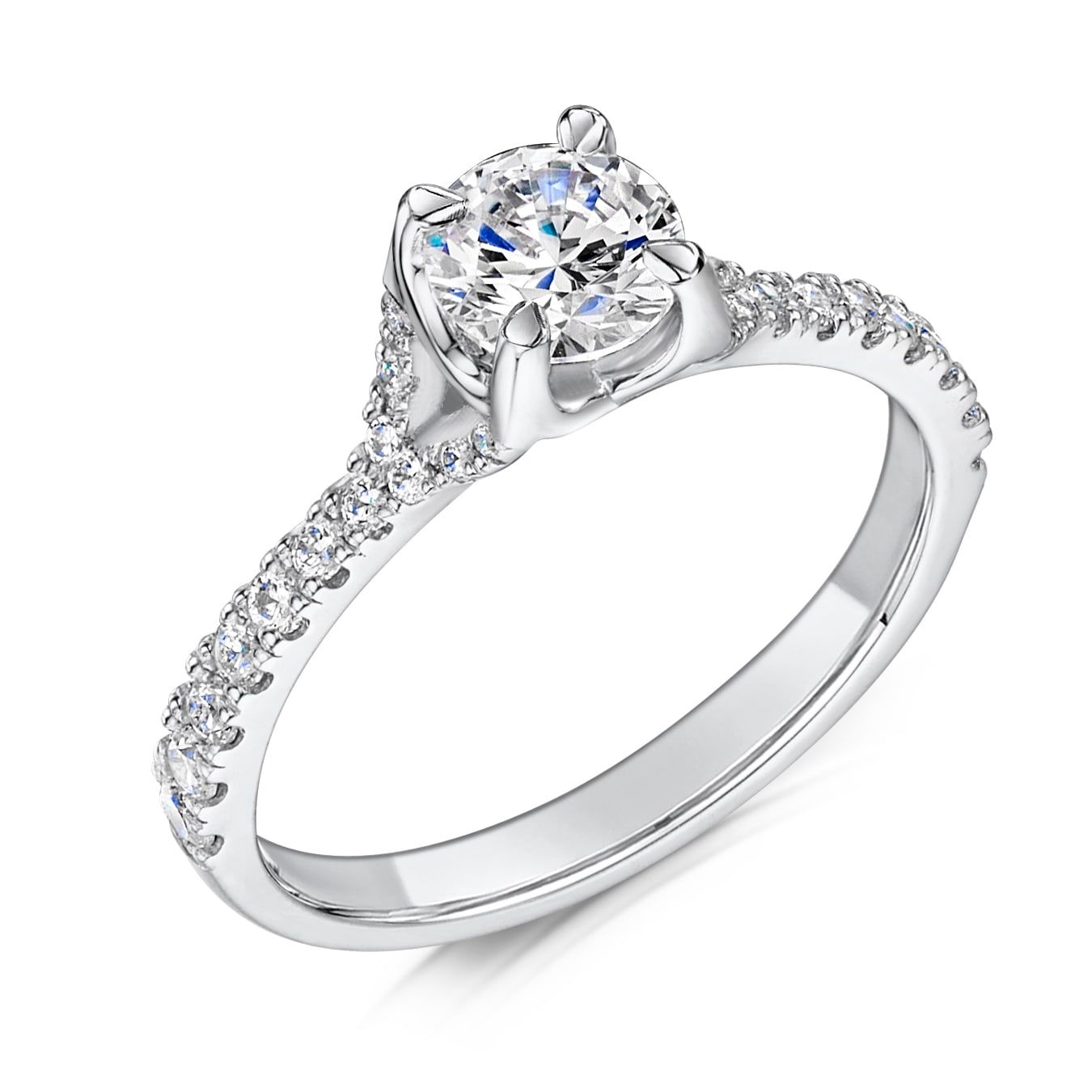 Allegra, round solitaire engagement ring