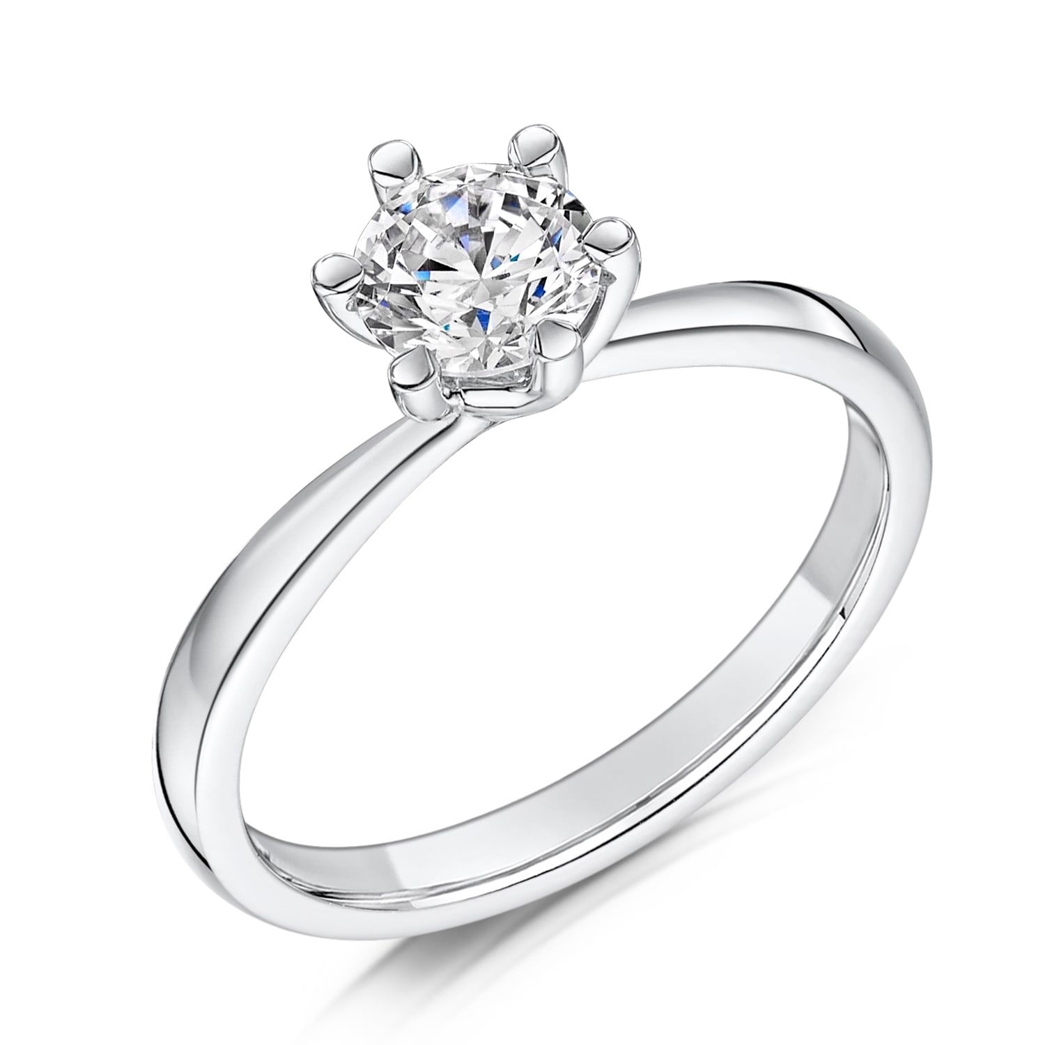 Luna, round solitaire engagement ring