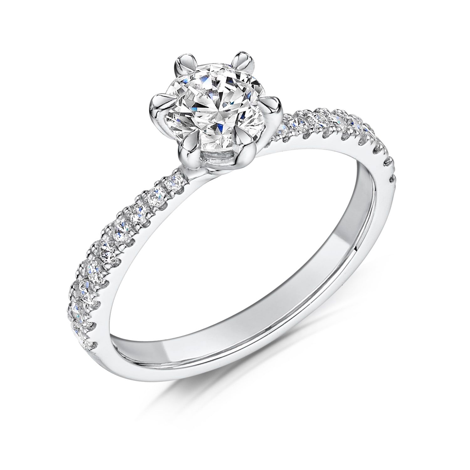 Elisa, round solitaire engagement ring