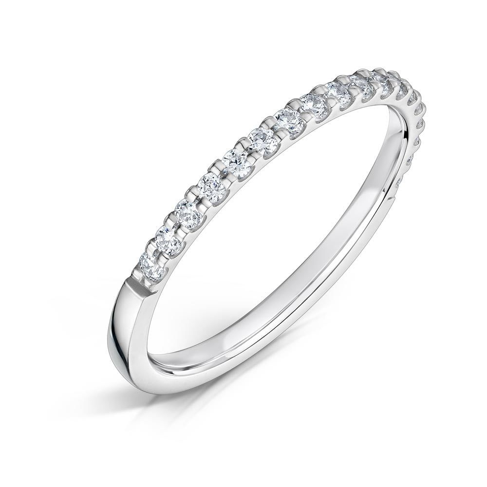 Benedetta, half claw set eternity ring
