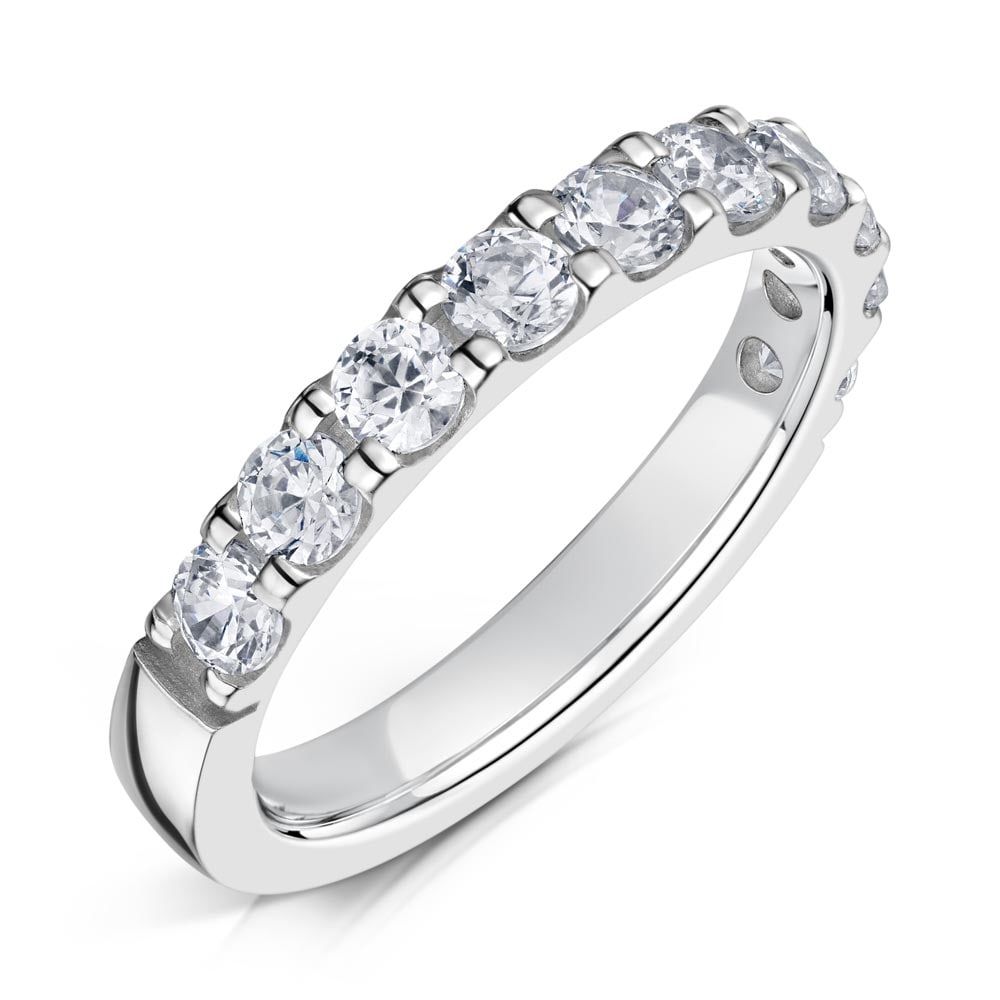Anitas, half claw set eternity ring