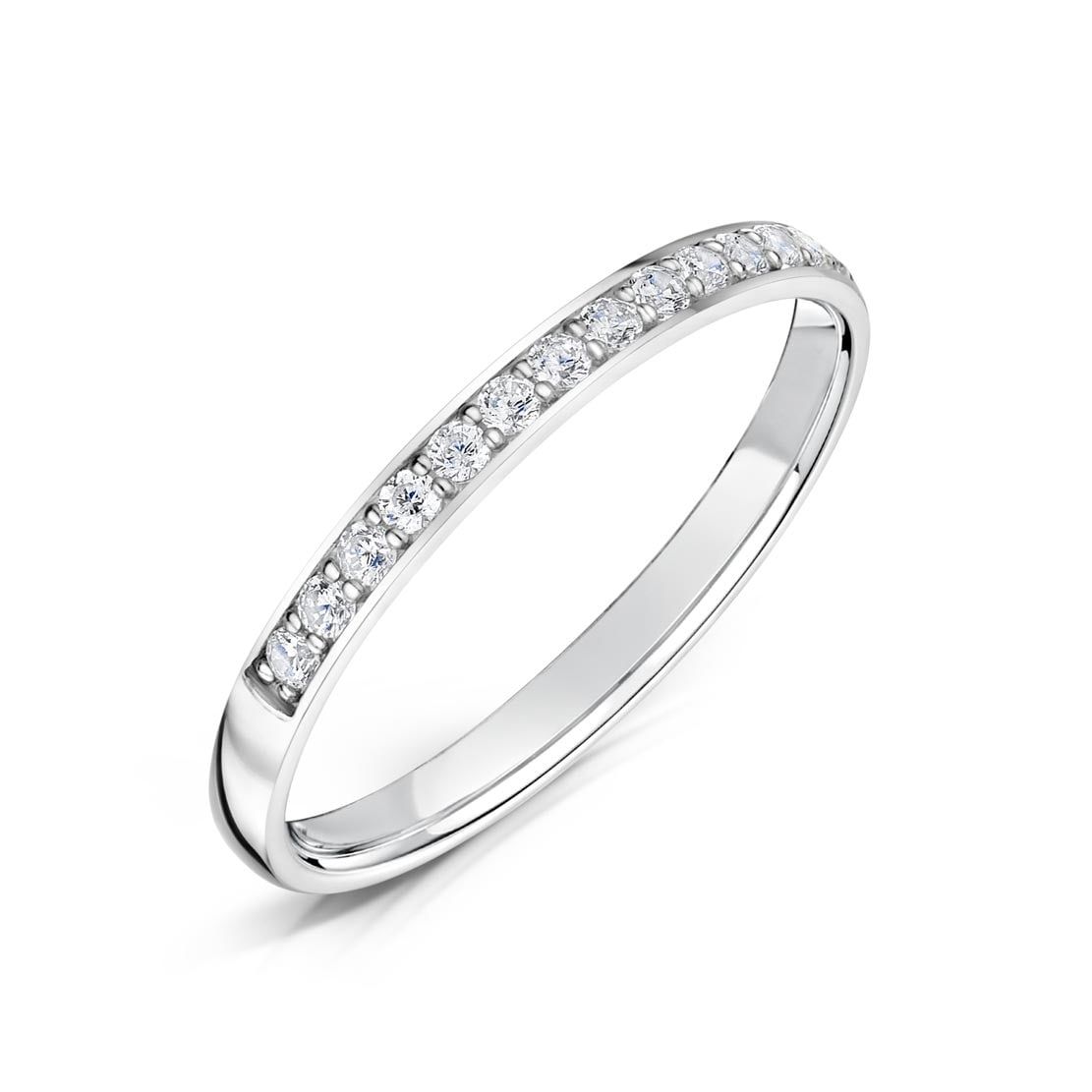 Dulce, half grain set eternity ring