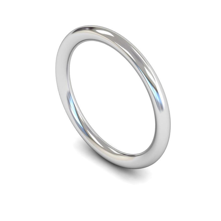2mm Heavy Traditional Court Wedding Ring, 2mm traditional court wedding ring