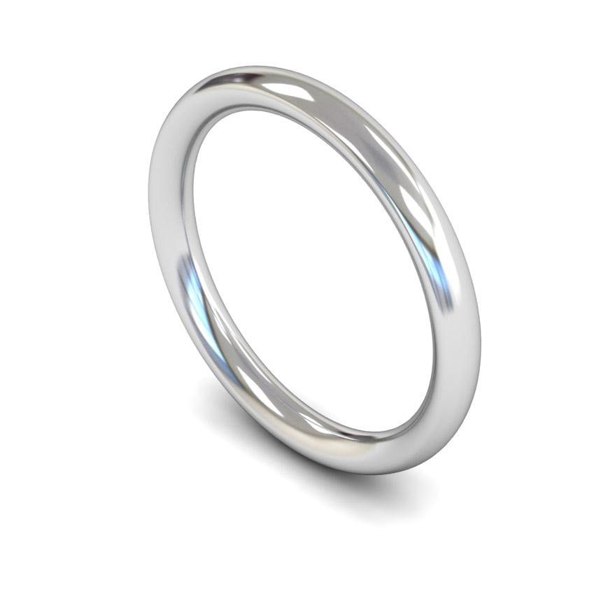 2.5mm Heavy Traditional Court Wedding Ring, 2.5mm traditional court wedding ring