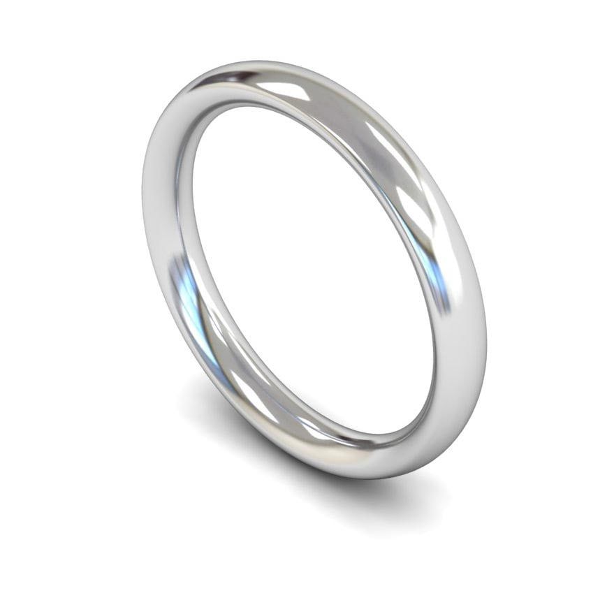 3mm Heavy Traditional Court Wedding Ring, 3mm traditional court wedding ring