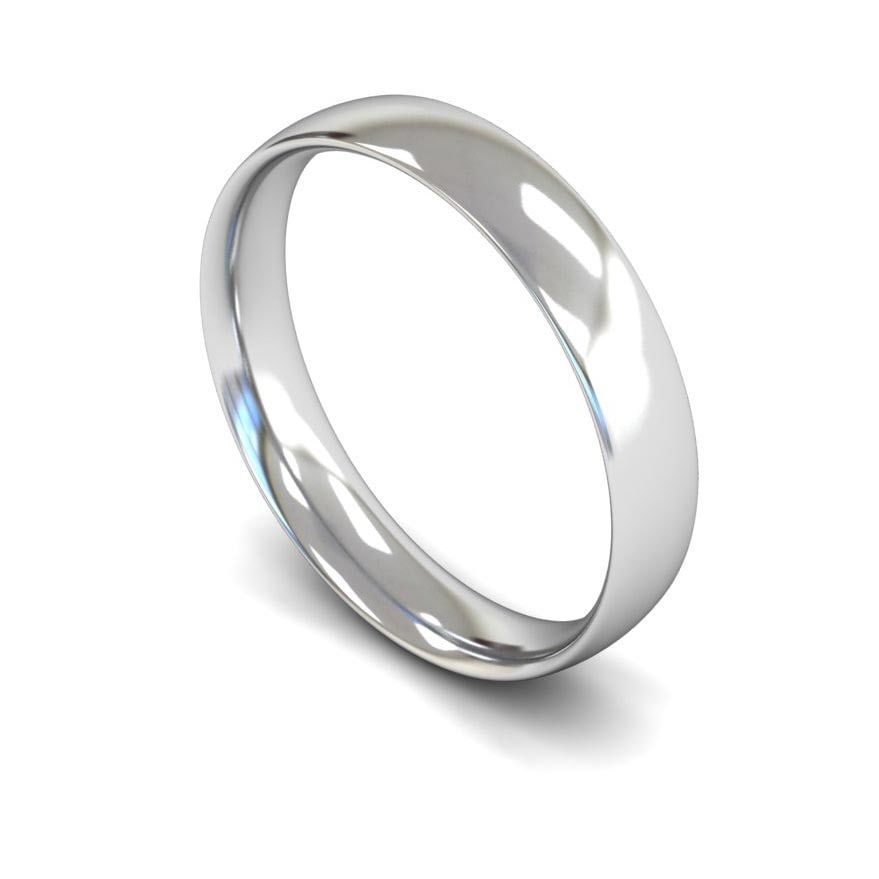 4mm Light Traditional Court Wedding Ring, 4mm traditional court wedding ring