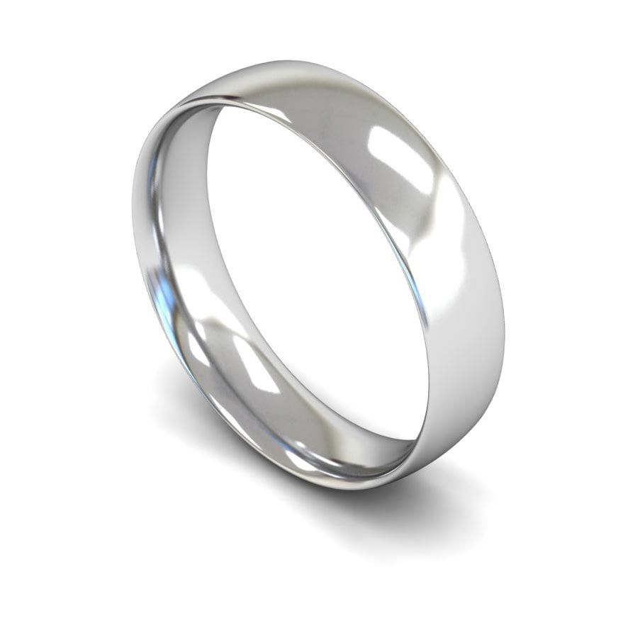 5mm Light Traditional Court Wedding Ring, 5mm traditional court wedding ring
