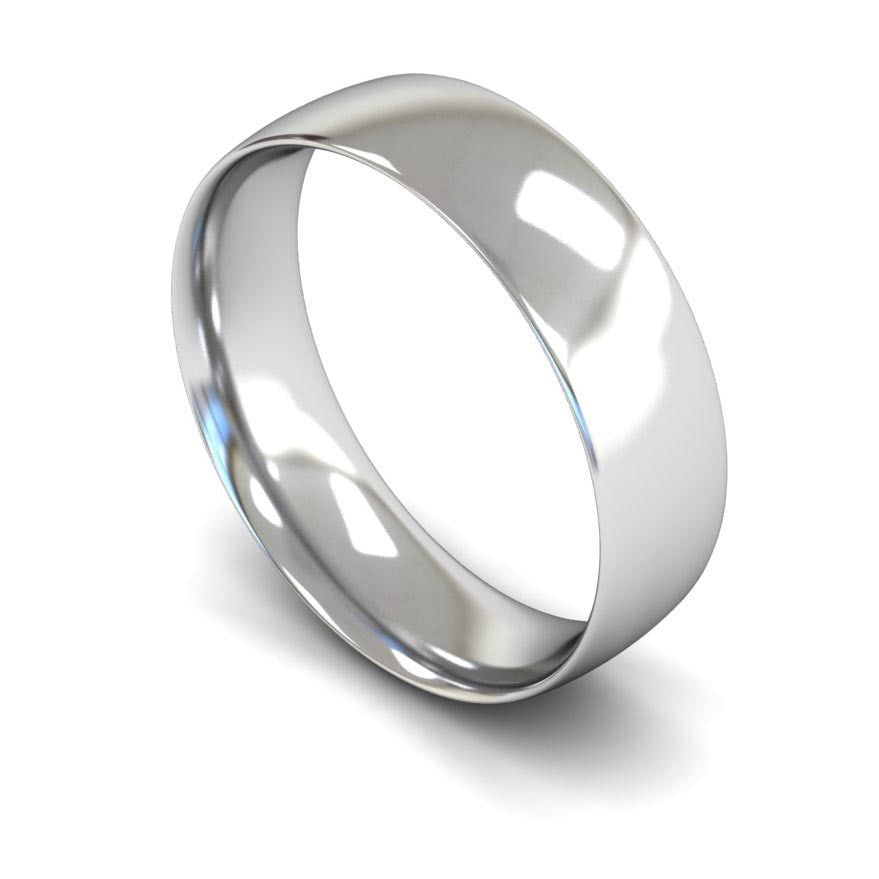 6mm Light Traditional Court Wedding Ring, 6mm traditional court wedding ring