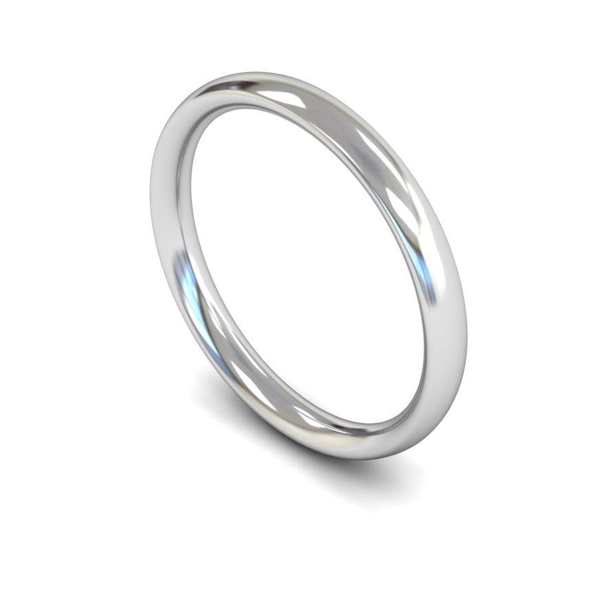 2.5mm Medium Traditional Court Wedding Ring, 2.5mm traditional court wedding ring