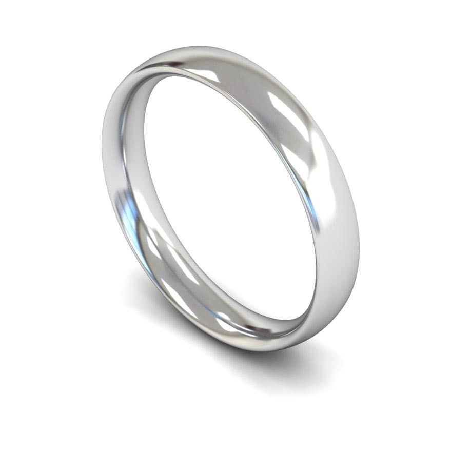 4mm Medium Traditional Court Wedding Ring, 4mm traditional court wedding ring