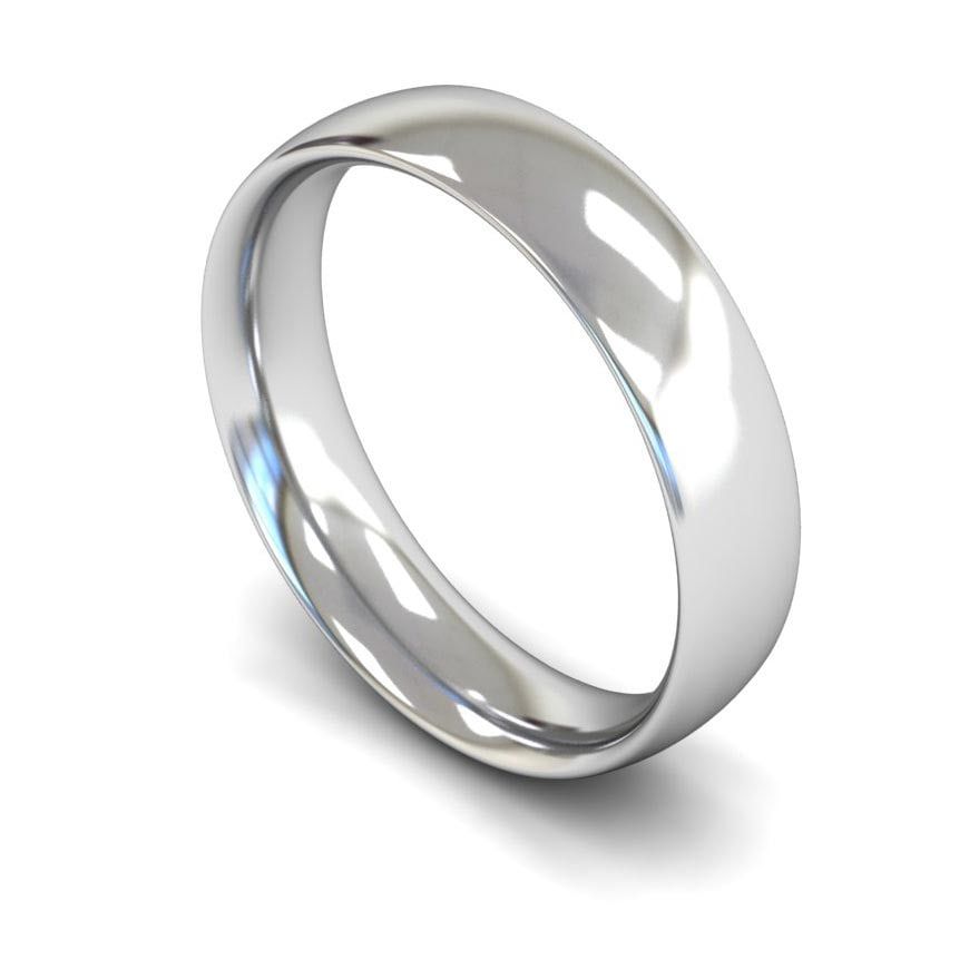 5mm Medium Traditional Court Wedding Ring, 5mm traditional court wedding ring