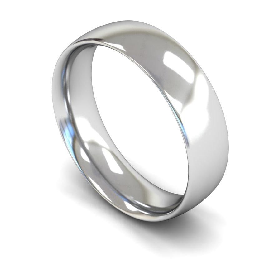 6mm Medium Traditional Court Wedding Ring, 6mm traditional court wedding ring